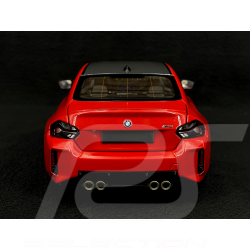 BMW M2 G87 2023 Rouge Métallisé 1/18 Minichamps 110023120