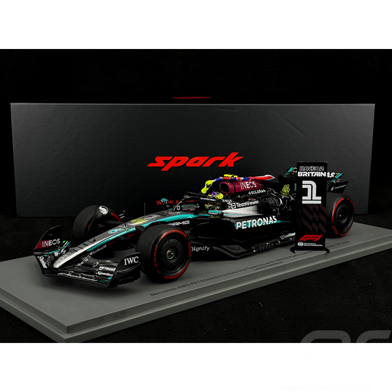 Lewis Hamilton Mercedes F1 W15 n° 44 Vainqueur GP Grande-Bretagne 2024 1/18 Spark 18S999