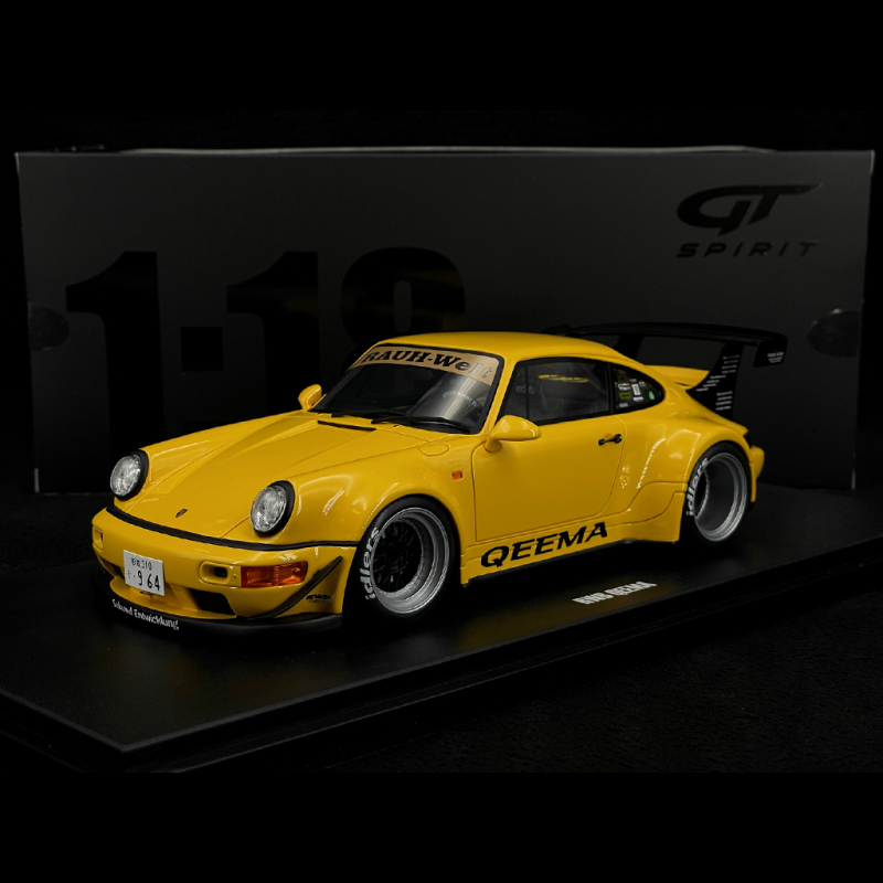 Porsche 911 RWB Qeema Type 964 2024 Yellow 1/18 GT Spirit GT492