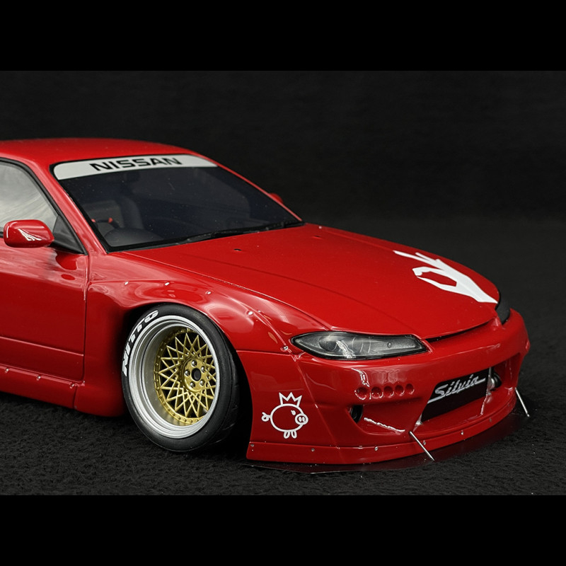 Nissan Silvia S15 Rocket Bunny 2014 Nissan Red 1/18
