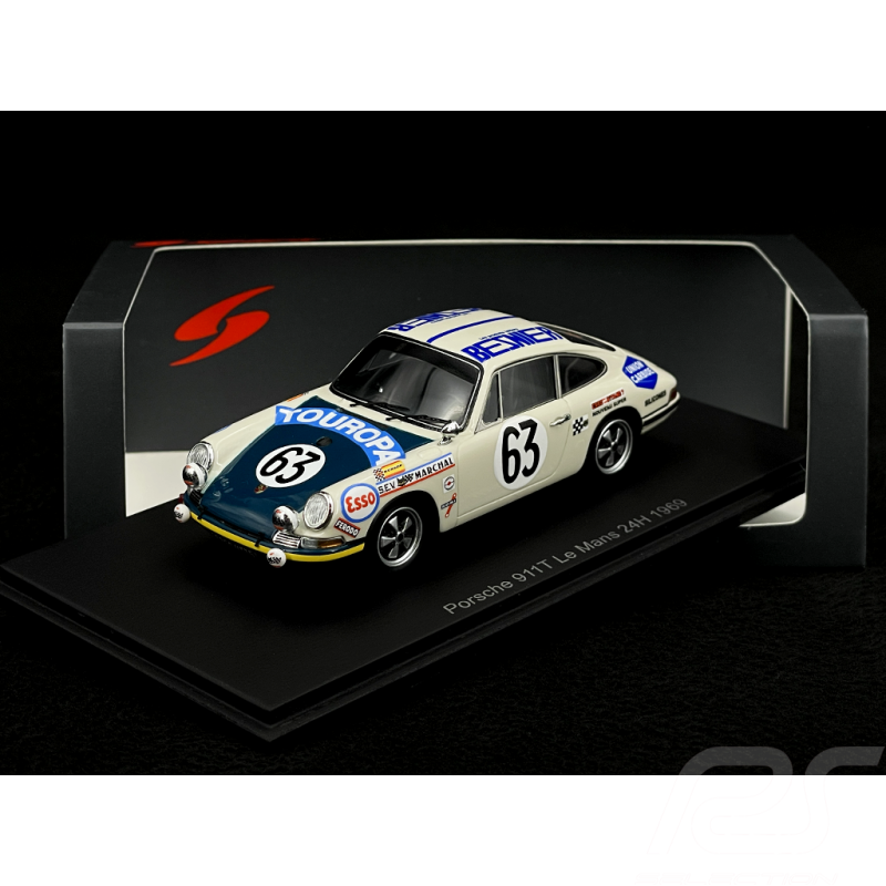 Porsche 911 T n° 63 24h Le Mans 1969 1/43 Spark S9750