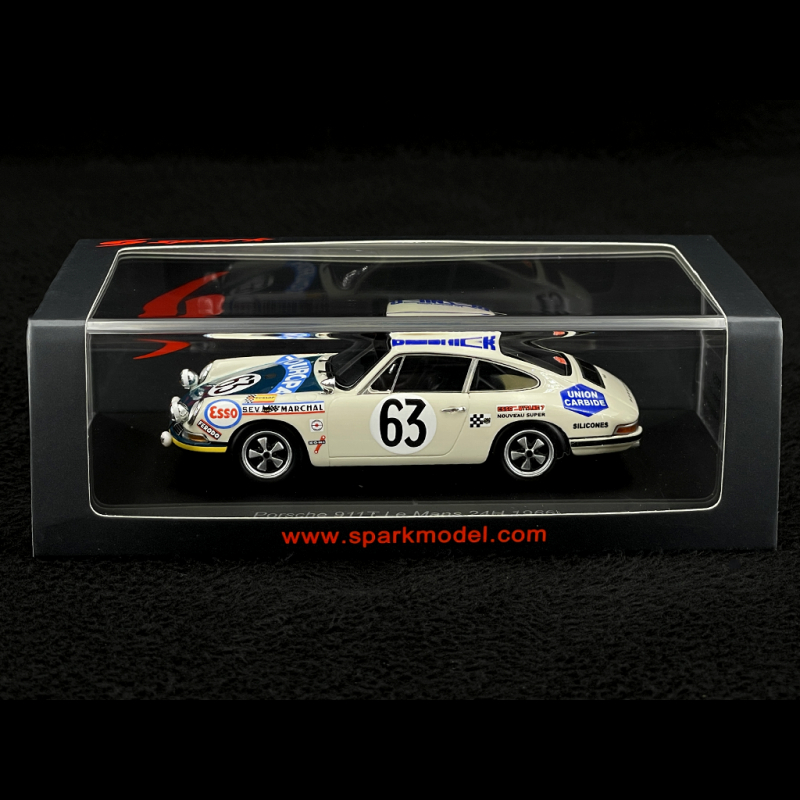 1/43 Spark Porsche 911T No.66 Le Mans 24H 1969 J. Egreteaud - R. Lopez Car Model