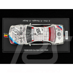 BMW 635 Csi n° 10 3rd 24h Spa 1986 1/43 Spark SB667