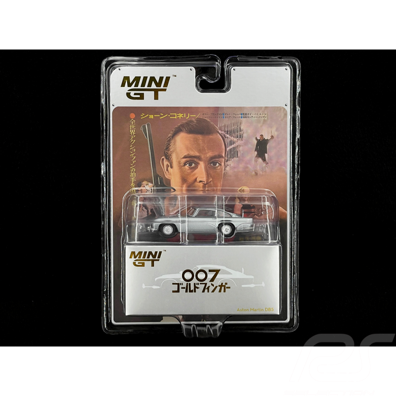 Aston Martin DB5 1965 James Bond Goldfinger Version Japonaise Argent 1/64 Mini GT MGT00900-007J