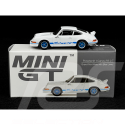 Porsche 911 Carrera RS 2.7 1974 Weißer Grand Prix 1/64 Mini GT MGT00715-L