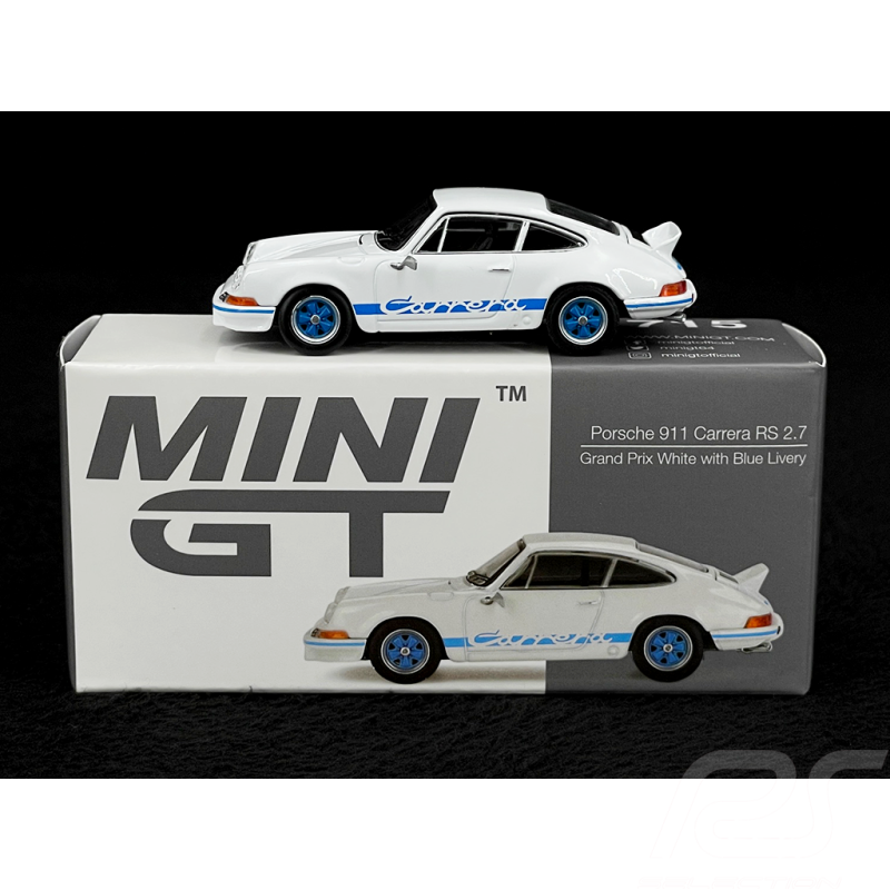 Porsche 911 Carrera RS 2.7 1974 White Grand Prix 1/64 Mini GT MGT00715-L
