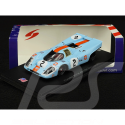 Porsche 917 K Gulf n° 2 4. 12h Sebring 1971 1/43 Spark US345
