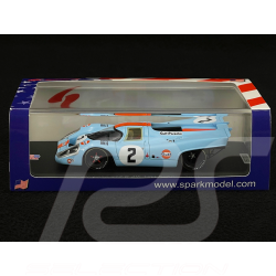 Porsche 917 K Gulf n° 2 4th 12h Sebring 1971 1/43 Spark US345