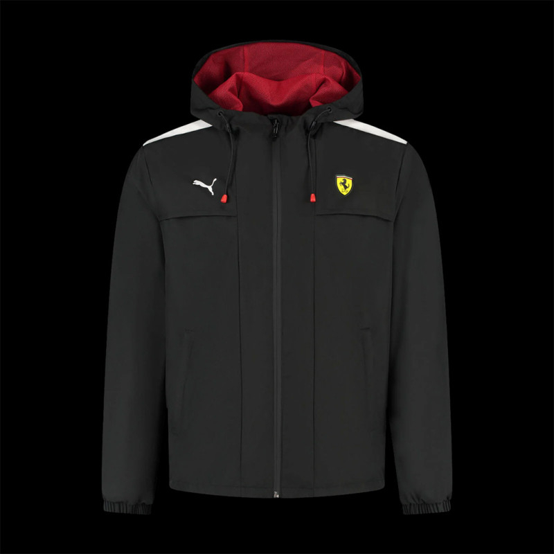 Veste Ferrari F1 Team Leclerc Hamilton Imperméable Puma Noir