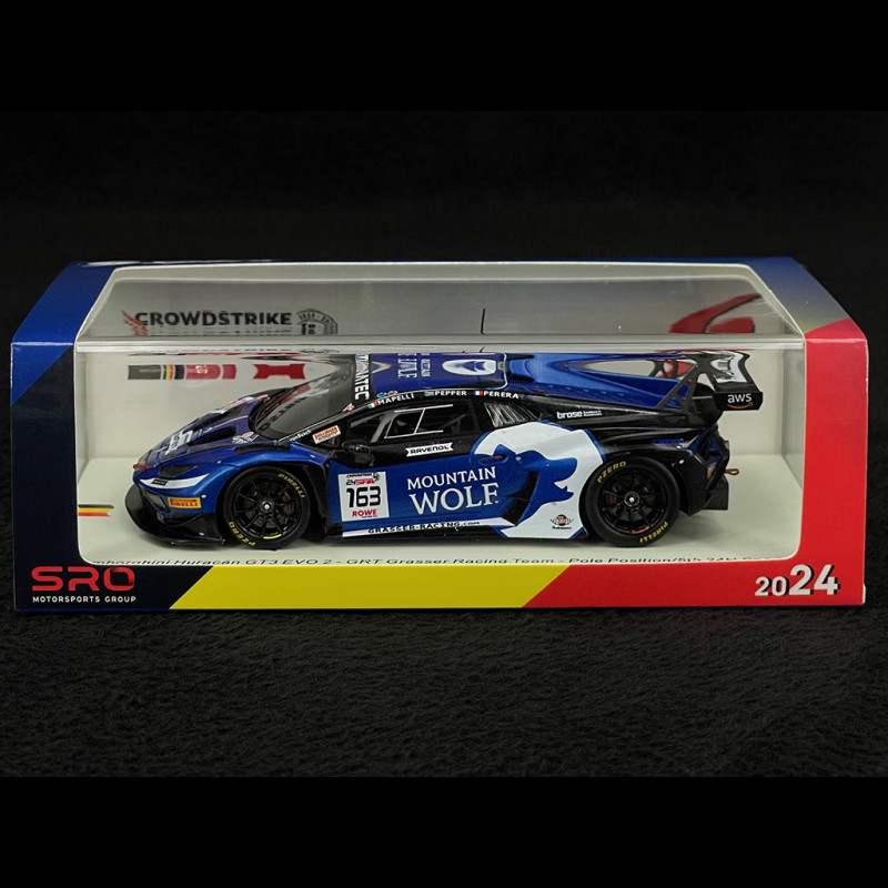 Lamborghini Huracan GT3 Evo 2 n° 163 5ème 24h Spa 2024 1/43 Spark