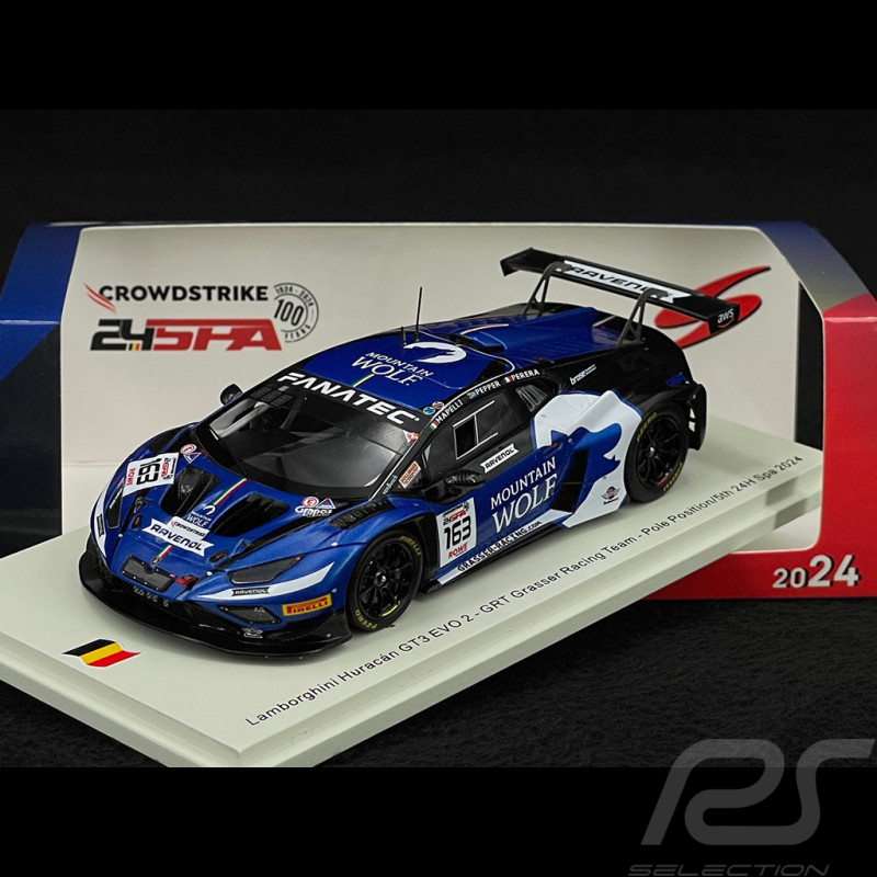 Lamborghini Huracan GT3 Evo 2 n° 163 5. 24h Spa 2024 1/43 Spark SB782
