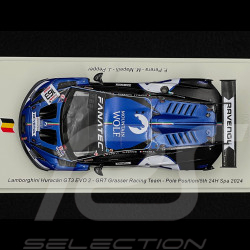 Lamborghini Huracan GT3 Evo 2 n° 163 5th 24h Spa 2024 1/43 Spark SB782