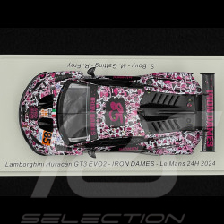 Lamborghini Huracan GT3 Evo 2 n° 85 Iron Dames 5. 24h Le Mans 2024 1/43 Spark S9157