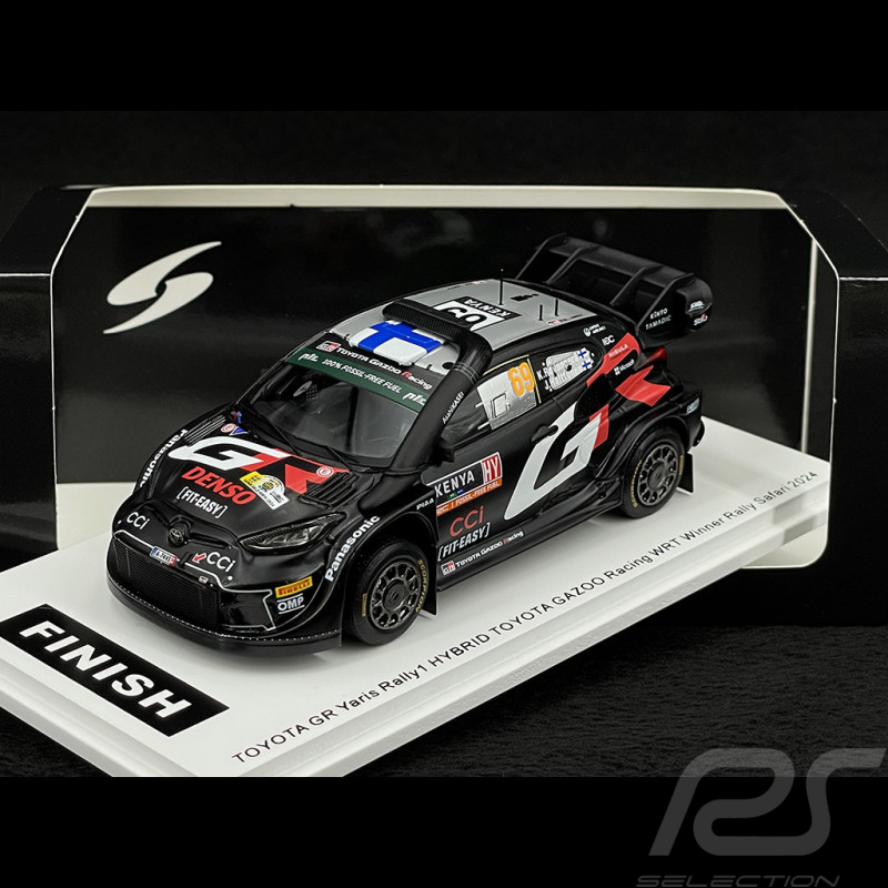 Toyota GR Yaris Rally1 Hybrid n° 69 Vainqueur Rallye Safari 2024 1/43 Spark S6873