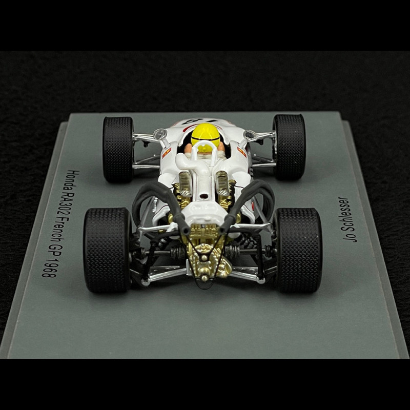 【未使用級】HONDA RA302 1968 FranceGP Spark 1:43 Jo Schlesser Honda RA302 #18 France GP Formula 1