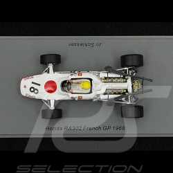 Jo Schlesser Honda RA302 n° 18 GP France F1 1968 Letztes Rennen 1/43 Spark S6227