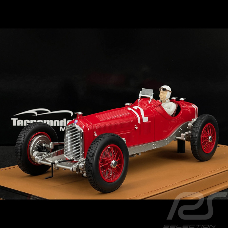 Tazio Nuvolari Alfa Romeo P3 Tipo B n° 12 Winner GP France 1932 1/18 Tecnomodel TMD18-326D