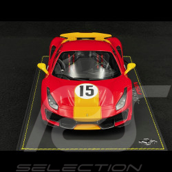 Ferrari 488 Pista n° 15 Custom Le Mans 1973 Rot / Gelb 1/18 BBR Models P18145ST