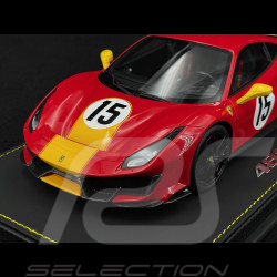 Ferrari 488 Pista n° 15 Custom Le Mans 1973 Rot / Gelb 1/18 BBR Models P18145ST