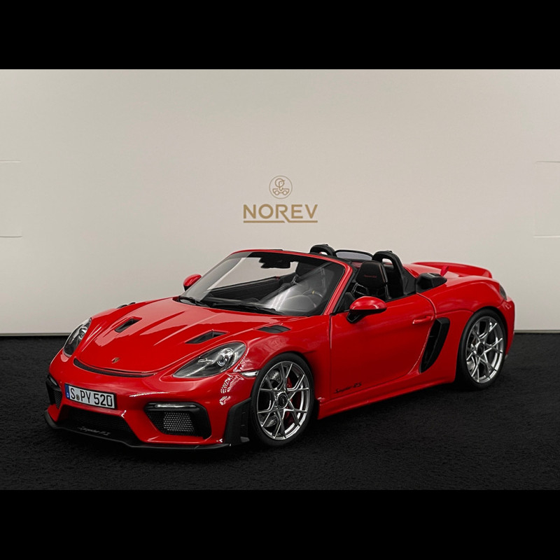Porsche 718 Spyder RS Norev 1/18 – Rouge Indien 2023 – Neuf Sous Blister