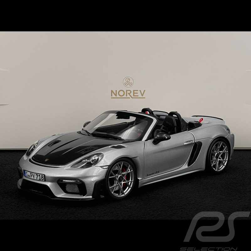 Porsche 718 Spyder RS 2023 Weissach Package GT Silber Metallic 1/18 Norev 187270