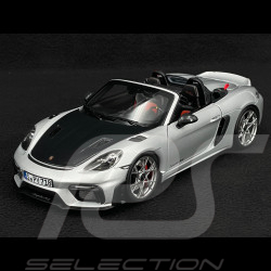 Porsche 718 Spyder RS 2023 Weissach Package Argent GT Métallique 1/18 Norev 187270