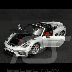 Porsche 718 Spyder RS 2023 Weissach Package Argent GT Métallique 1/18 Norev 187270