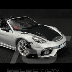 Porsche 718 Spyder RS 2023 Weissach Package Argent GT Métallique 1/18 Norev 187270