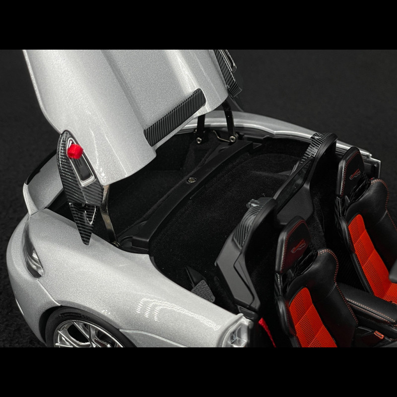 Porsche 718 Spyder RS Pack Weissach Argent GT Métallisé 2023 – NOREV 1/18 – Neuf