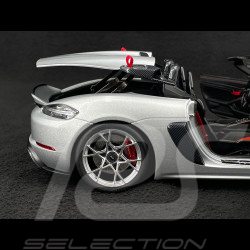 Porsche 718 Spyder RS 2023 Weissach Package GT Silber Metallic 1/18 Norev 187270