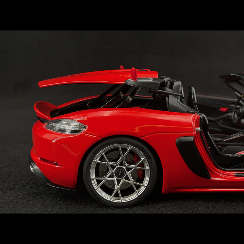 Porsche 718 Spyder RS Norev 1/18 – Rouge Indien 2023 – Neuf Sous Blister