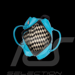 Steve McQueen Reisetasche Leder Dean 6 72H Blau Nordisch – Racing-Look – Artikelnummer 27658-0611