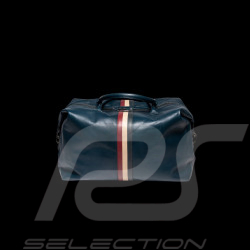 Steve McQueen Dean 6 72H Leather Travel Bag Royal Blue – 1971 Racing Look – Article ID 27658-0012