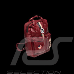 Steve McQueen Rucksack Matt 6 Leder Dunkelrot – Racing-Stil 1971 – Artikelnummer 27661-4010