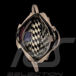 Sac à dos en cuir Steve McQueen Matt 6 Écru – style racing Le Mans – réf 27661-2574