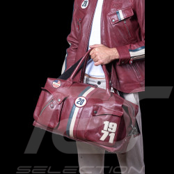 Steve McQueen Ledertasche Nolan 6 48H Rot – Vintage Racing Stil – Artikelnummer 27662-4010