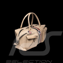 Steve McQueen Travel Bag Nolan 6 48H Leather Ecru – Vintage Motorsport Style – Article ID 27662-2574