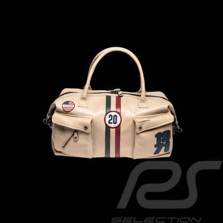 Steve McQueen Ledertasche Nolan 6 48H Ecru – Vintage Racing Look – Artikelnummer 27662-2574