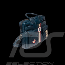 Steve McQueen Ledertasche Wayne 6 Königsblau – Le Mans Stil – Artikelnummer 27665-0012