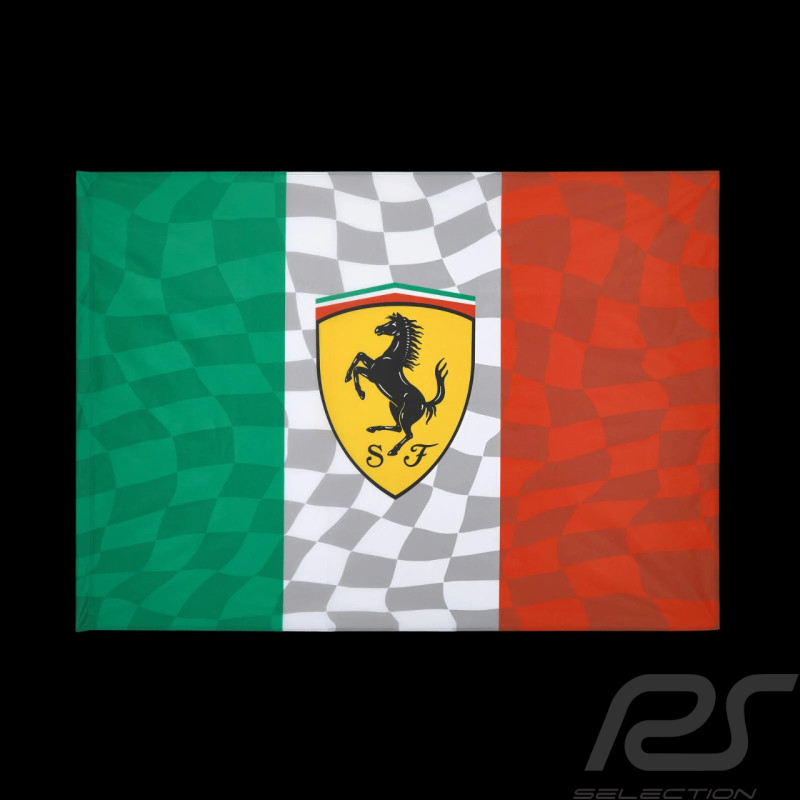 Drapeau Ferrari F1 100×140 cm Tricolore Italienne – Réf 701227741-001
