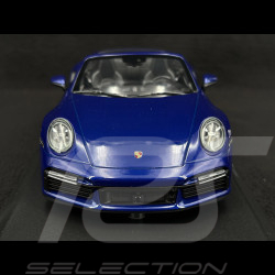 Porsche 911 Turbo S Cabriolet type 992 Gentian blue 2020 1/18 Minichamps 155069081