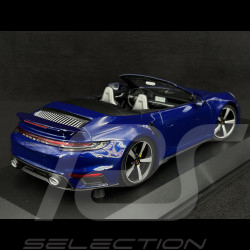 Porsche 911 Turbo S Cabriolet type 992 Gentian blue 2020 1/18 Minichamps 155069081