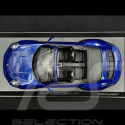 Porsche 911 Turbo S Cabriolet type 992 Bleu gentiane 2020 1/18 Minichamps 155069081