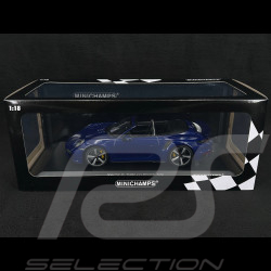 Porsche 911 Turbo S Cabriolet type 992 Bleu gentiane 2020 1/18 Minichamps 155069081
