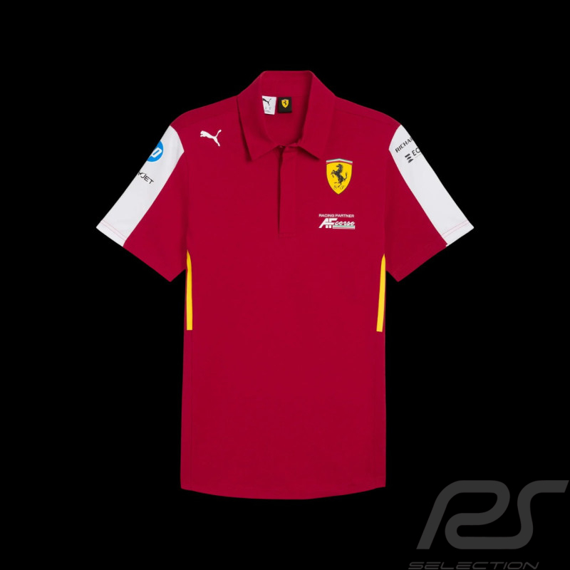 Ferrari Poloshirt LMH AF Corse Kirschrot – Artikelnummer 701236370-001