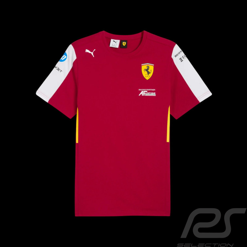 Ferrari T-Shirt LMH AF Corse Cherry Red – Article ID 701236369-001