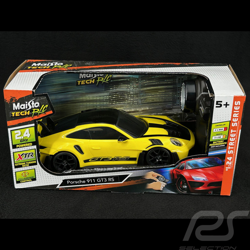 Porsche 911 GT3 RS Type 992 Weissach Package R/C Gelb 1/24 Maisto Tech 81537
