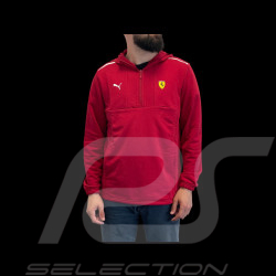 Ferrari F1 Kapuzenpullover 1/4-Zip Kirschrot – Leclerc / Hamilton – Artikelnummer 701232787-001