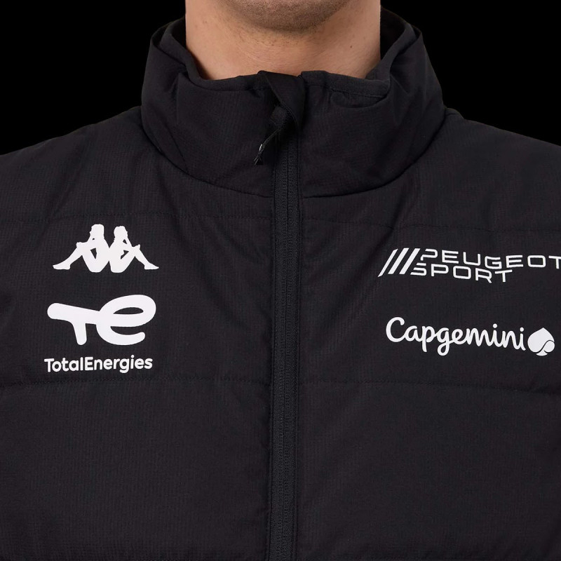 Doudoune Peugeot Sport sans manches matelassée noire Réf 332419W-A03