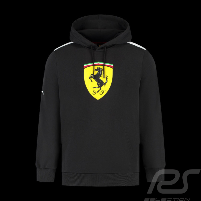 Sweat à capuche Ferrari F1 Puma noir Leclerc / Hamilton - Réf 701232790-002